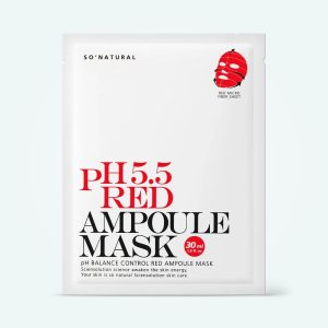 So Natural - Восстанавливающая маска So Natural 5.5 Red Ampoule Mask 30ml