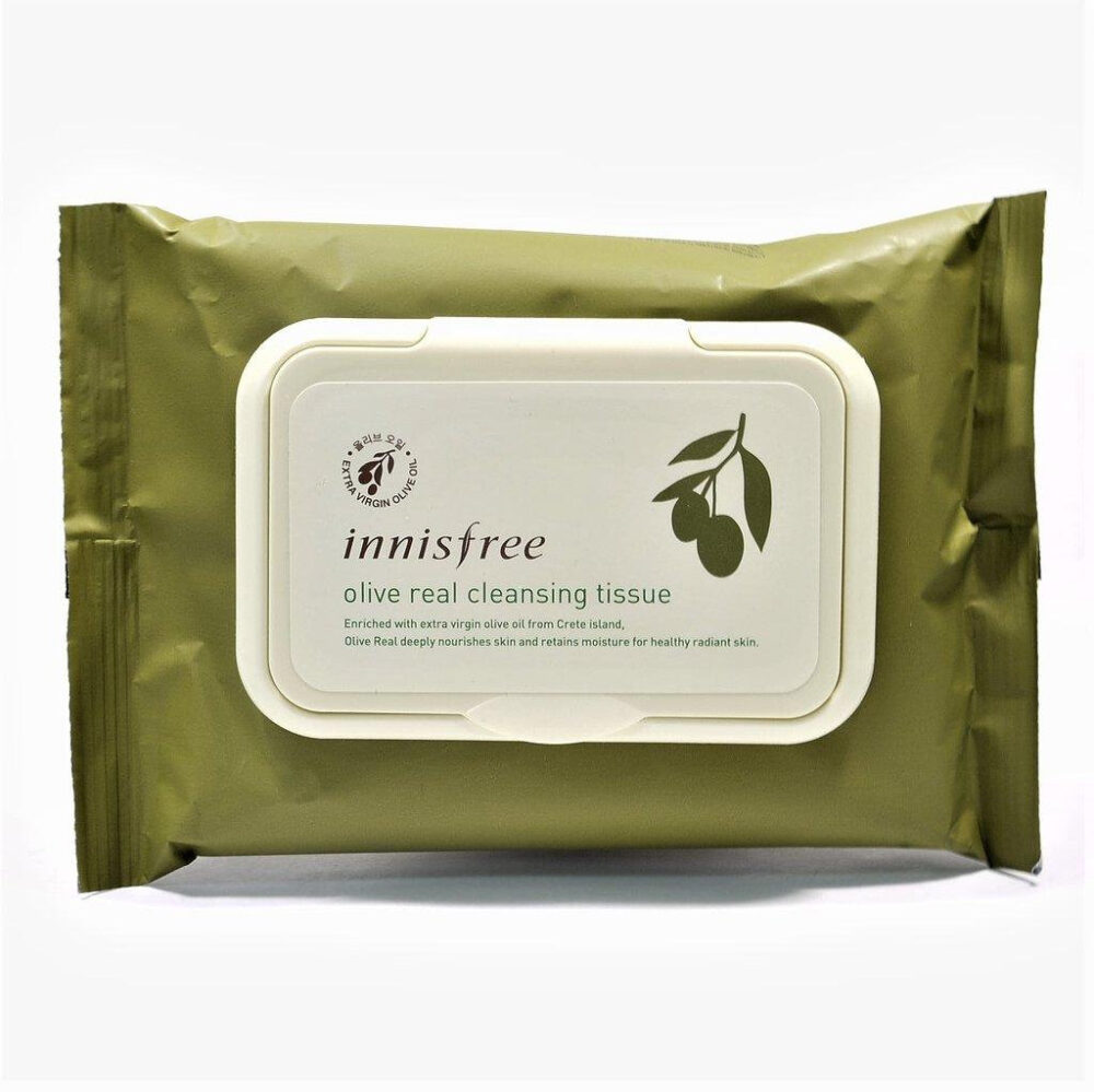 Innisfree - Innisfree Olive Real Cleansing Tissue (30 bucăți)