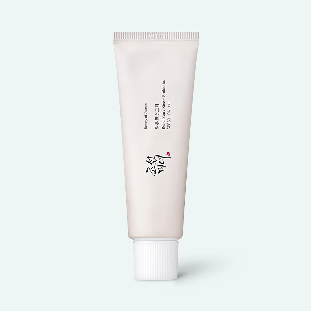 Beauty of Joseon - Cremă de protecție solară hidratantă cu filtre chimice de nouă generație Beauty of Joseon Relief Sun : Rice + Probiotics SPF 50+ PA++++ 50ml