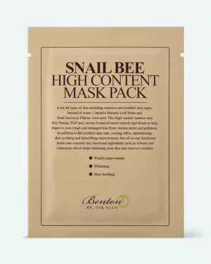 Benton - Benton Snail Bee High Content Mask Pack