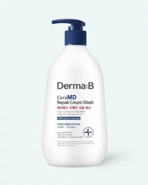 Derma:B - Crema-spumă de duș pentru întreaga familie Derma-B CeraMD Cream Wash 400ml