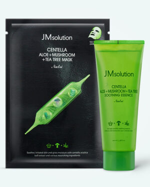 JMsolution - JMsolution Centella Aloe + Mushroom + Tea Tree Mask & Soothing Essence Special Set 100 ml + 11 x 30 g