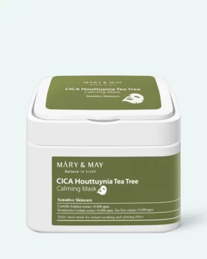 MARY & MAY - Set de măști calmante Mary & May Cica Houttuynia Tea Tree Calming Mask 30buc