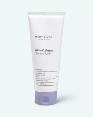 MARY & MAY - Spumă cu 46,6% colagen hidrolizat Mary & May White Collagen Cleansing Foam 150ml