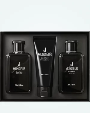 Monsieur J - Подарочный набор для мужчин MONSIEUR J BLACK EDITION SET 140ml + 140ml + 100ml