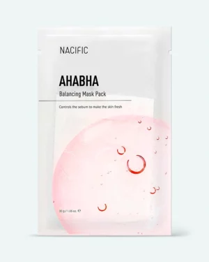 Nacific - Mască de țesuturi cu acizi Nacific AHA BHA Balancing Mask Pack 30g