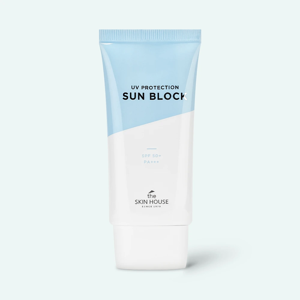 The Skin House - Cremă de protecție solară hibridă The Skin House UV Protection Sun Block SPF50+ PA+++ 50 ml