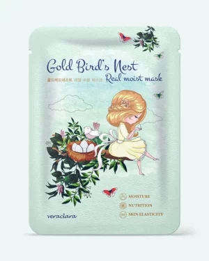 VERACLARA - Masca de țesătură cu extract de cuib de rândunică Veraclara Gold Bird's Nest Real Moist Mask