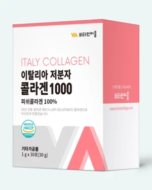 Vitamin Village - Pudră de colagen pur Vitamin Village Italy Collagen 1000 1g x 30 (#1188)