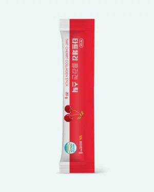 Vitamin Village - Stick de jeleu cu vișină și colagen Vitamin Village Tart Cherry Collagen Stick 20g