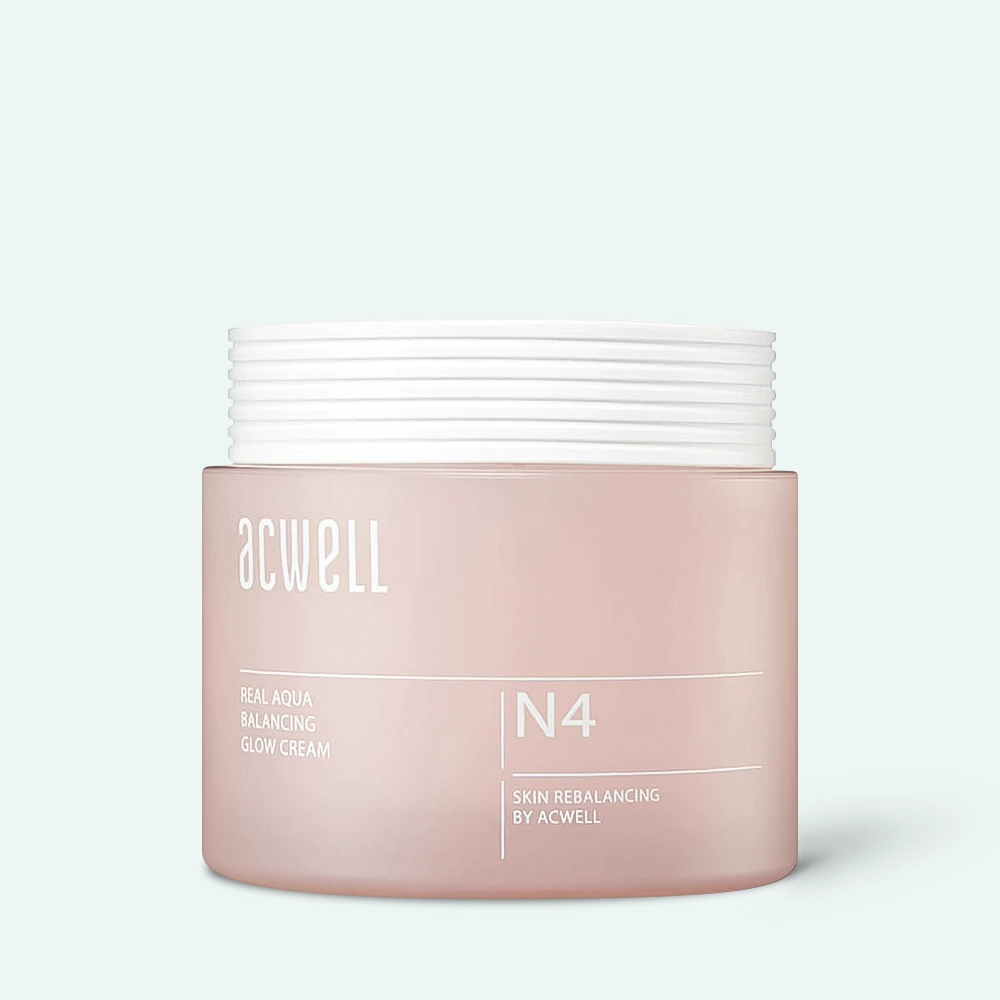 Acwell - Увлажняющая крем-основа с экстрактом жемчуга Acwell Real Aqua Balancing Glow Cream 50ml