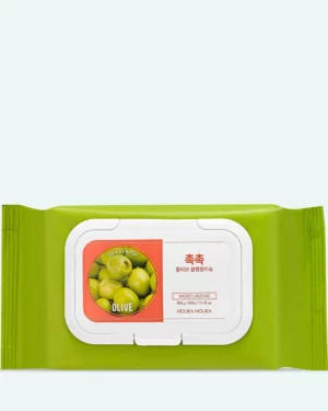 Holika Holika - Șervețele demachiante mari cu ulei de măsline Holika Holika Daily Fresh Olive Cleansing Tissue 60buc