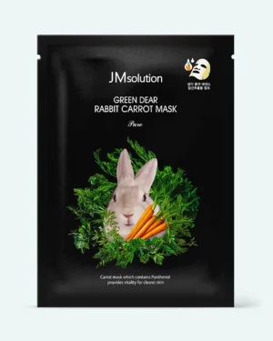 JMsolution - Mască calmantă cu extract de morcov JM Solution Green Dear Rabbit Carrot Mask Pure