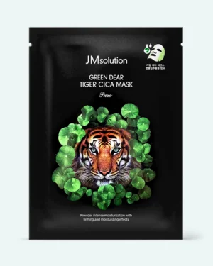 JMsolution - Регенерирующая маска для лица с центеллой JM Solution Green Dear Tiger Cica Mask Pure