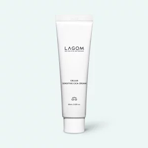 Cremă pentru pielea problematică și sensibilă Lagom Cellus Sensitive Cica Cream 60ml