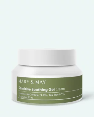 MARY & MAY - Cremă-gel instant calmantă cu extracte de houttuynia și arbore de ceai Mary & May Sensitive Soothing Gel Blemish Cream 70g