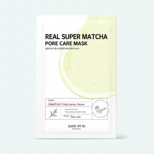 Mască de țesătură cu extract de ceai matcha SOME BY MI Real Super Matcha Pore Care Mask
