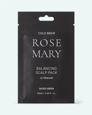 Rated Green - Балансирующая маска для кожи головы с соком розмарина Rated Green Cold Brew Rosemary Balancing Scalp Pack w/Charcoal 50ml