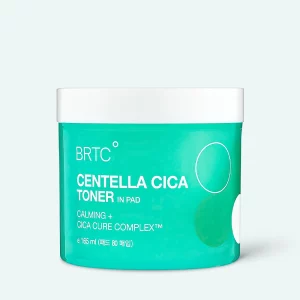BRTC - Диски пропитанные тонером с 10% экстрактом центеллы азиатской BRTC Centella Cica Toner In Pad 80шт