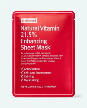 By Wishtrend - By Wishtrend Маска тканевая Natural Vitamin 21.5 Enhancing Sheet Mask
