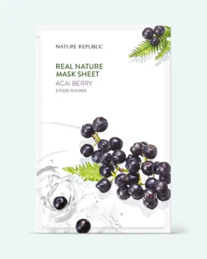 Nature Republic - Mască cu extract de fructe Açaí Nature Republic Real Nature Mask Sheet Acai Berry
