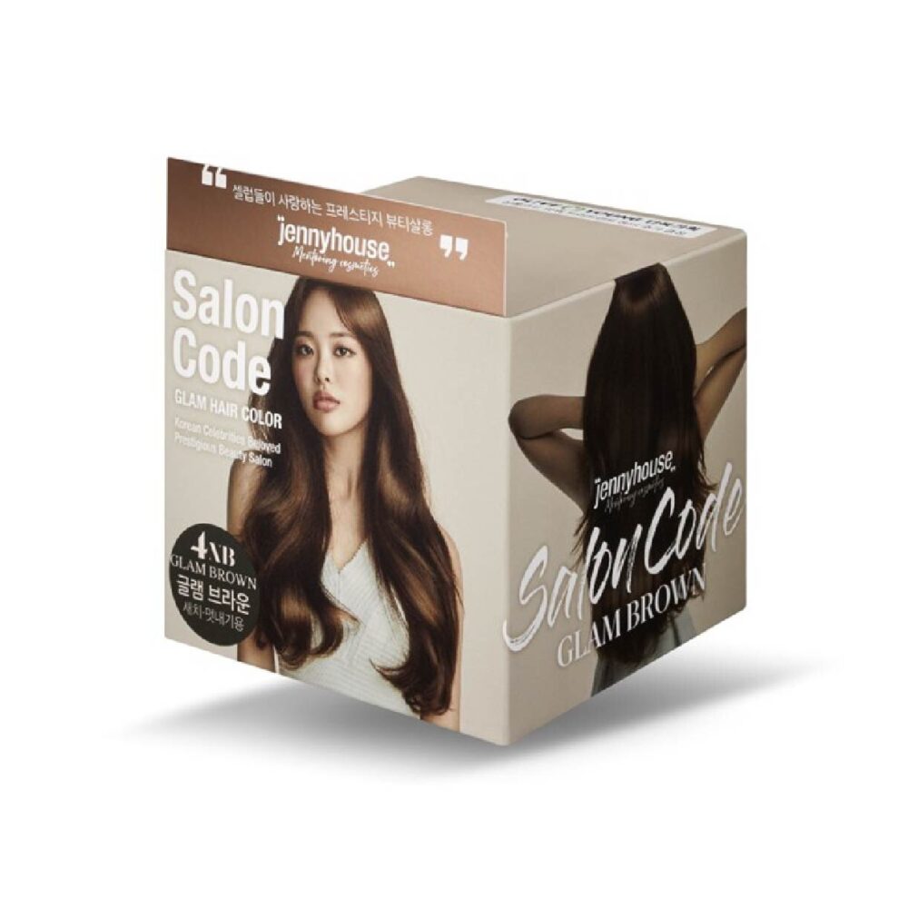 JENNY HOUSE - Безаммиачная краска для волос JennyHouse Salone code glam hair color Glam Brown 70 ml+70ml