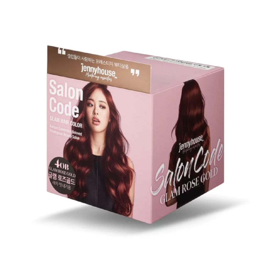 JENNY HOUSE - Безаммиачная краска для волос JennyHouse Salone code glam hair color Glam ROSE GOLD 70 ml+70ml