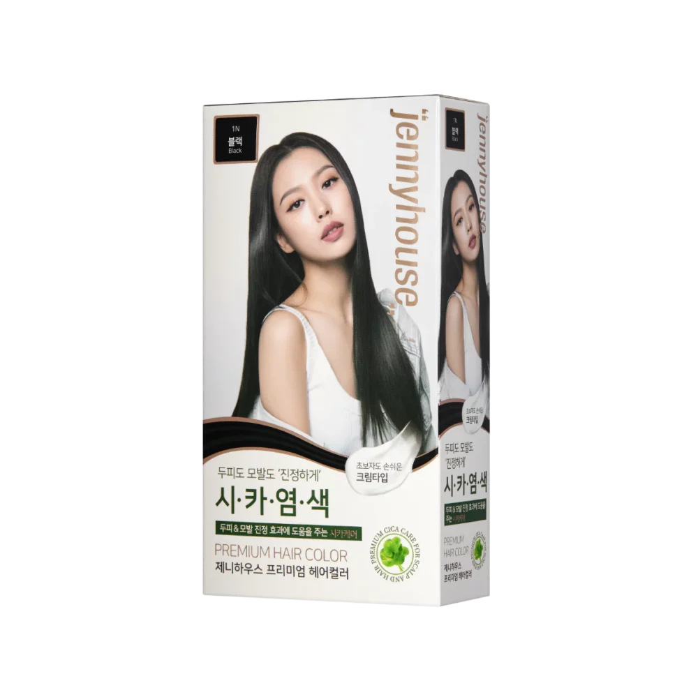 JENNY HOUSE - Vopsea de păr JennyHouse Premium hair color 1N Black  60ml+60ml