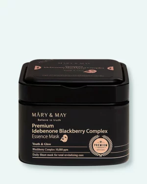 MARY & MAY - MARY & MAY Premium Idebenon Blackberry Complex Essence Mask 20pcs