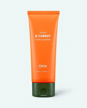 Ottie - Spumă vegană pentru curățarea feței cu suc organic de morcov Ottie Vegan Beta-Carrot Foam Cleanser 100ml